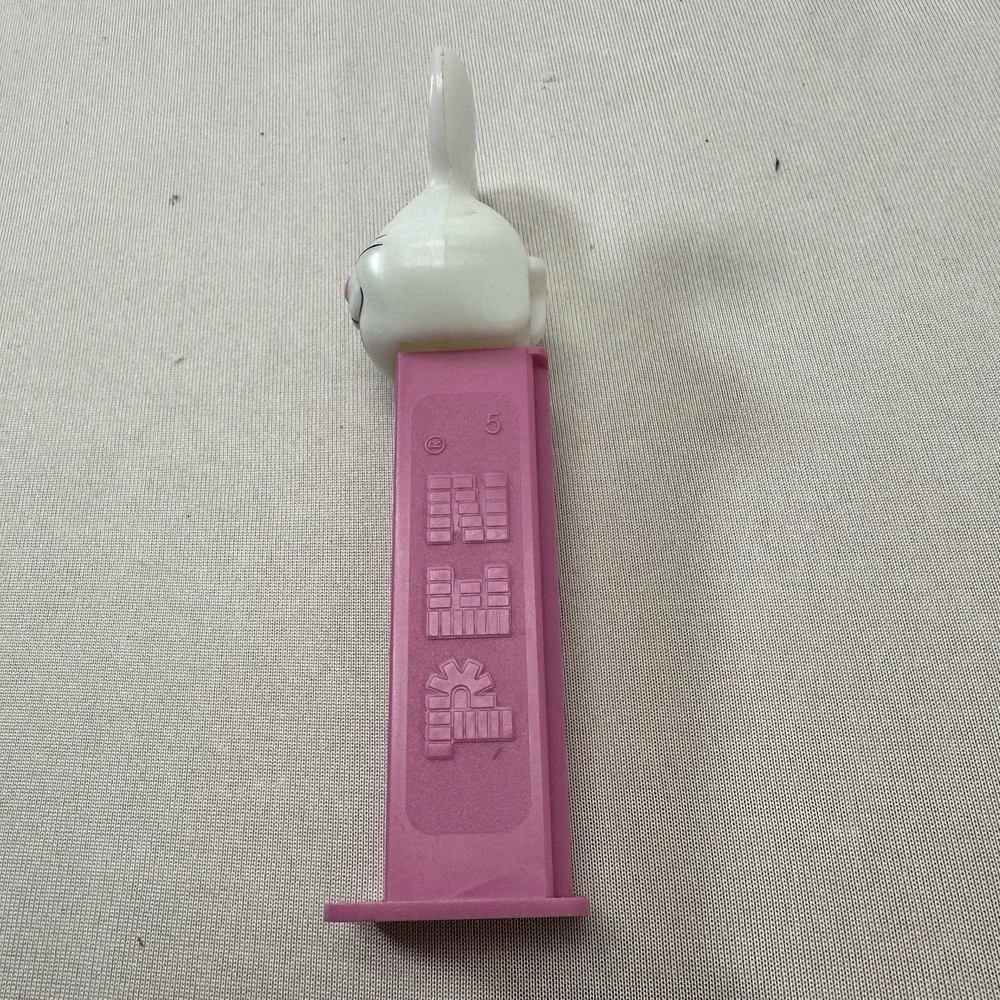 Easter‎ Bunny Pez Candy Dispenser - Vintage - Pink and White - Slovenia